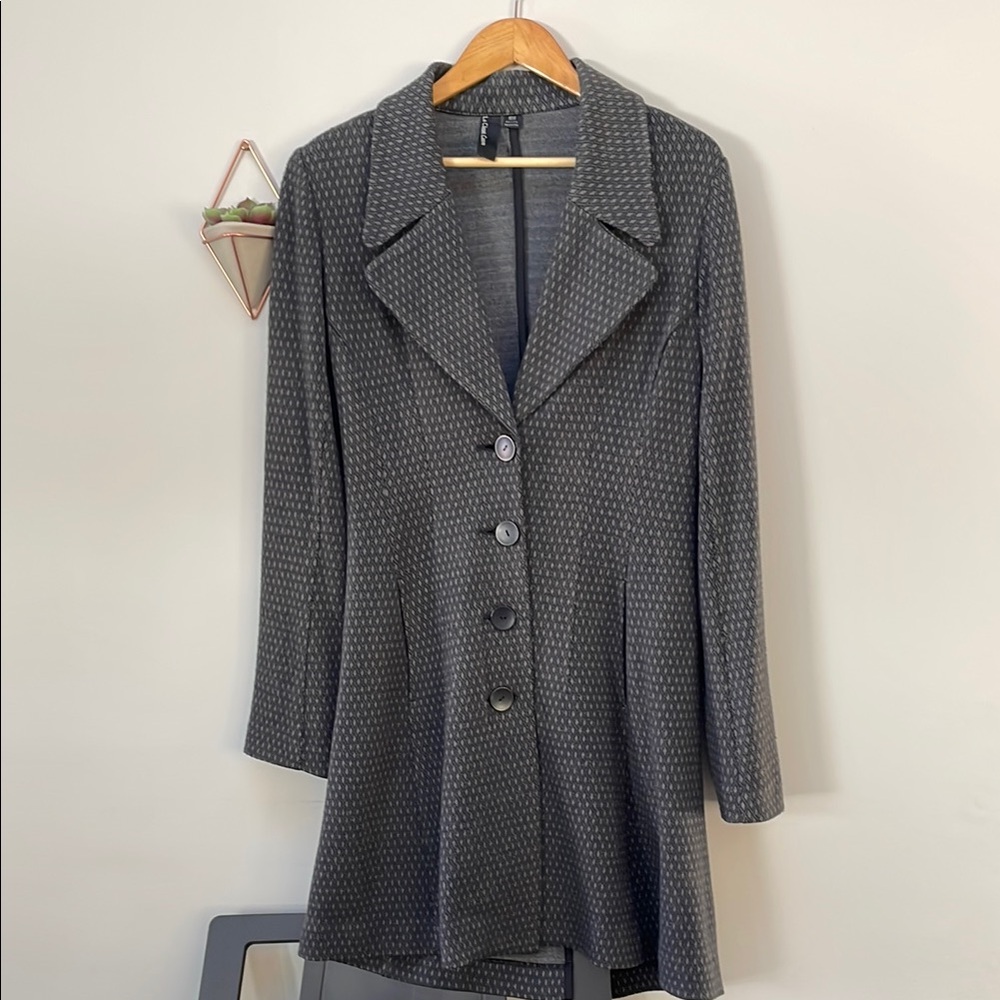 Vintage Chic Diamond Patterned Coat